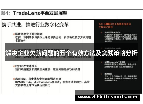 解决企业欠薪问题的五个有效方法及实践策略分析 解决企业欠薪问题的五个有效方法及实践策略分析