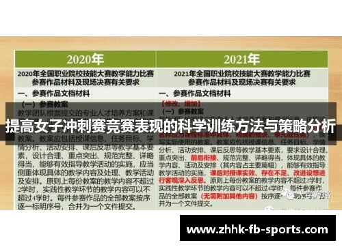 提高女子冲刺赛竞赛表现的科学训练方法与策略分析 提高女子冲刺赛竞赛表现的科学训练方法与策略分析